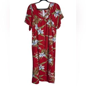 Vintage Pali Orchid Hawaiin Dress
